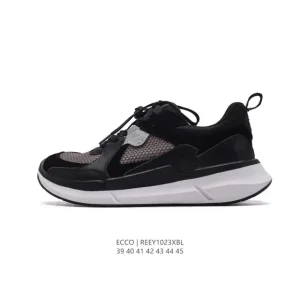 ECCO Men's Outdoor Hiking Sneakers Lightweight Breathable Lace-Up Shoes