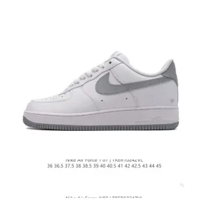 Nike Air Force 1 Low 07 White Leather Sneakers for Men and Women