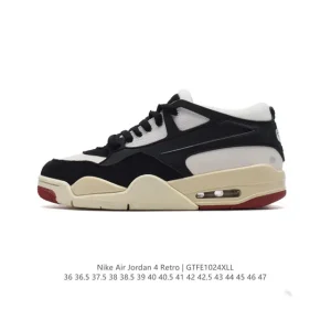 Jordan Air 4 Retro OG Low Men's Basketball Shoes White Black