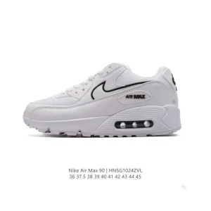 Nike Air Max 90 Men's Running Shoes Leather Mesh Vintage Style