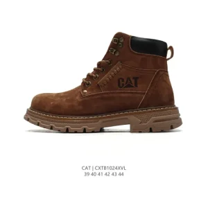 CAT Men's Casual Retro Mid-Calf Work Boots - Lightweight & Comfortable
