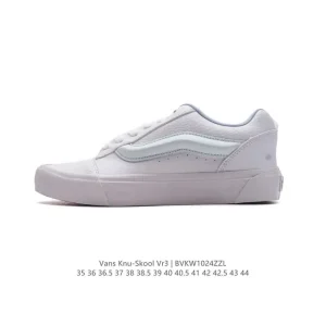 Vans Knu Skool VR3 LX Bread Shoe Leather Upper Retro Skateboarding