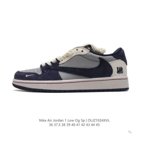 Jordan Military Blue Low OG SP Reverse Swoosh Retro Basketball Shoes