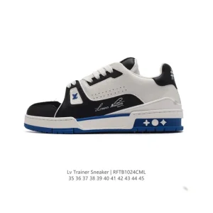 Louis Vuitton Trainer Sneaker Low Canvas Fashion Shoes