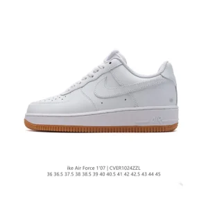 Nike Air Force 1 '07 Low White Leather Casual Sneakers