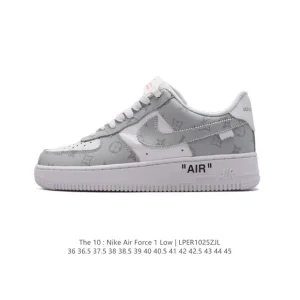 Nike Air Force 1 LV White Gray Replica Official Version