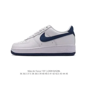 Nike Air Force 1 Low 07 White Leather Sneakers for Men and Women