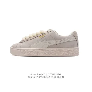 PUMA Suede XL Low Top Retro White Sneakers for Women