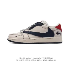 Jordan Military Blue Low OG SP Reverse Swoosh AJ1 Retro Basketball Shoes
