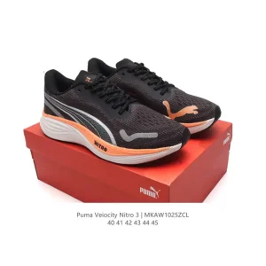 PUMA Velocity NITRO 3 Nitrogen Cushioned Running Shoes for Men and Women