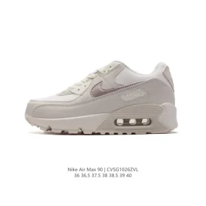 Nike Air Max 90 Men's Running Shoes Leather Mesh Vintage Style
