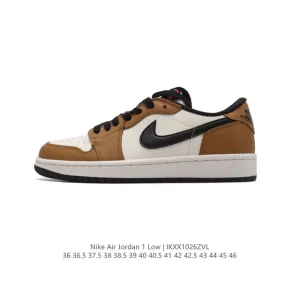 Jordan Air AJ1 Low Retro Vintage Leather Basketball Shoes