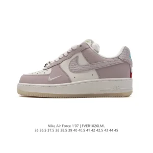 Nike Air Force 1 '07 Low White Leather Casual Sneakers for Men and Women