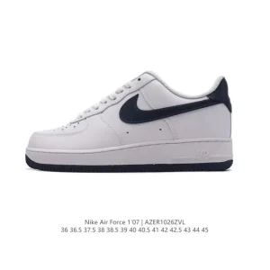 Nike Air Force 1 '07 Low White Leather Casual Sneakers