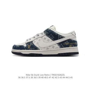 Nike Dunk Low Retro Louis Vuitton Collaboration Vintage Basketball Skateboarding Shoes