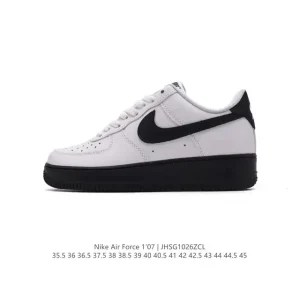 Nike Air Force 1 '07 Low Leather Sneakers with Air Cushioning