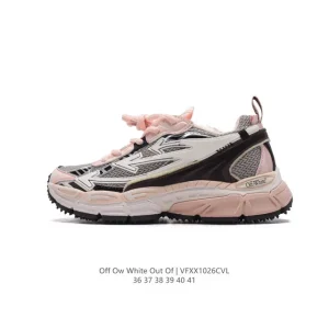 Off-White Industrial Style Chunky Sole Sneaker with Double Laces