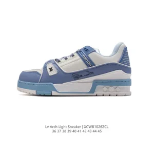 Louis Vuitton Trainer Sneaker Low Fashion Thick Sole Leather Shoes