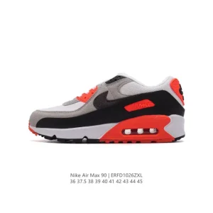 Nike Air Max 90 Men's Running Shoes Leather Mesh Vintage Style