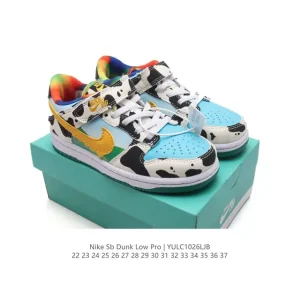 Nike SB Dunk Low Pro Kids Skateboarding Shoes Vintage Style
