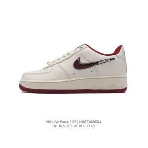 Nike Air Force 1 '07 Low White Leather Casual Sneakers