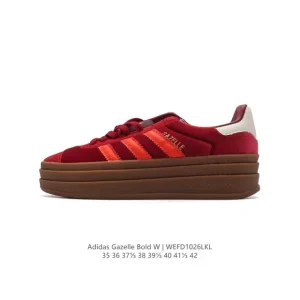 Adidas Gazelle Bold Chunky Sole Retro Suede Leather Women's Shoes