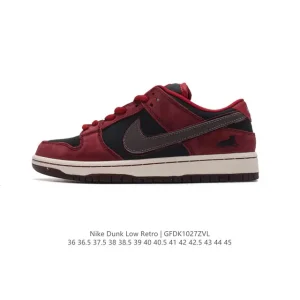 Nike Dunk Low Retro Leather Sneakers for Men and Women