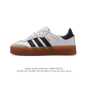 Adidas Samba Valentine Unisex Retro Leather Sneakers for Men and Women
