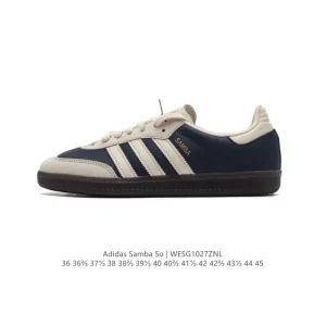 Adidas Samba OG Leather Sneakers Classic White T-toe Shoes