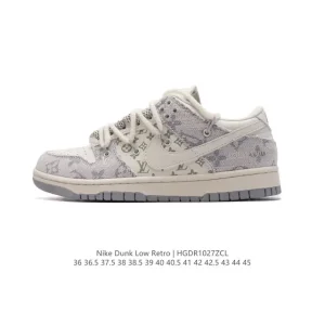 Nike Dunk Low Retro Double Laces Vintage Basketball Skateboarding Shoes