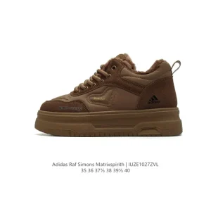 Adidas RAF SIMONS MATRIX SPIRITH Women's Winter Fleece Lined Platform Sneakers