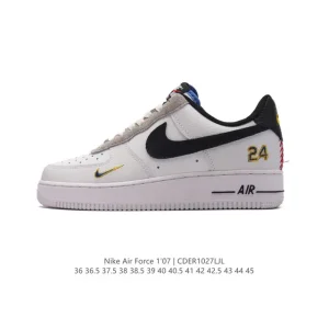 Nike Air Force 1 '07 Low White Leather Casual Sneakers