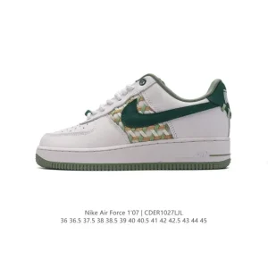 Nike Air Force 1 '07 Low White Leather Casual Sneakers