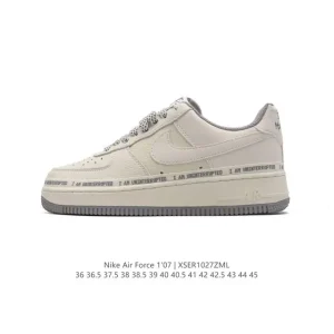 Nike Air Force 1 Low 07 White Leather Low Top Sneakers