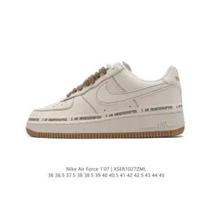 Nike Air Force 1 Low 07 Leather White Sneakers for Men and Women