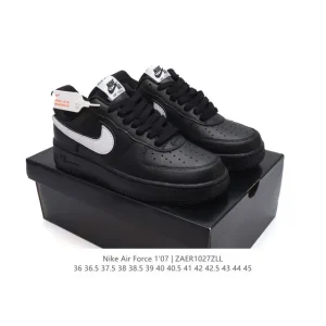 Nike Air Force 1 '07 Low White Leather Sneakers