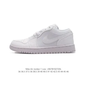 Jordan Air Jordan 1 Low Retro Vintage Leather Basketball Shoes