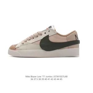 Nike Blazer Low '77 Jumbo Classic Street Sneaker with Oversized Swoosh
