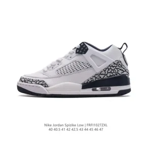 Jordan Spizike Low Retro Basketball Shoes with Elephant Print