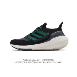 Adidas Ultraboost 21 Running Shoes for Men and Women with Primeblue Upper and Boost Cushioning