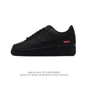 Nike Air Force 1 '07 Low White Leather Casual Sneakers