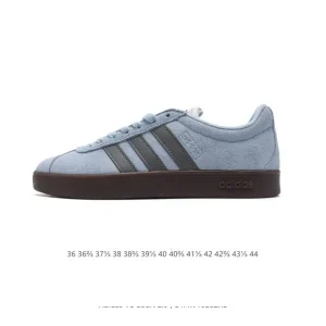 Adidas VL Court 2.0 Shoes White Leather Sneakers for Men and Women