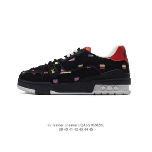 Louis Vuitton Trainer Sneaker Low Canvas Thick Sole Luxury Shoes