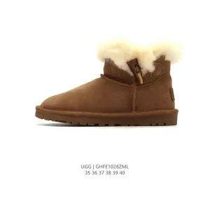 UGG Classic Short Button Closure Women's Winter Snow Boots Treadlite Sole