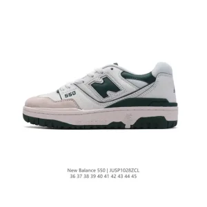 New Balance 550 Retro Basketball Shoes White Leather