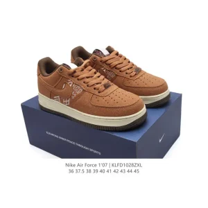 Nike Air Force 1 '07 Low FB4958 White Leather Casual Sneakers