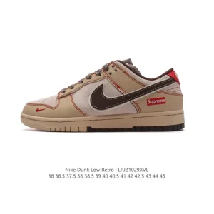 Nike Dunk Low Retro Leather Sneakers for Men and Women