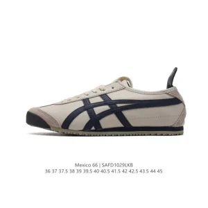 ASICS Onitsuka Tiger Mexico 66 Classic Vintage Canvas Sneakers for Men and Women