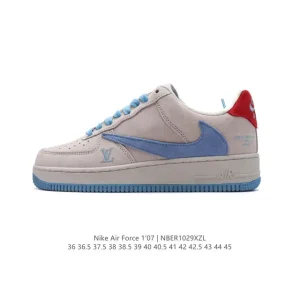 Nike Air Force 1 Low LV Edition White Leather Casual Sneakers