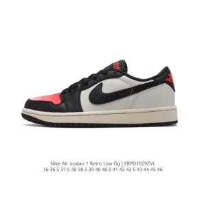 Jordan Air 1 Low Retro Classic Leather Low-Top Sneakers